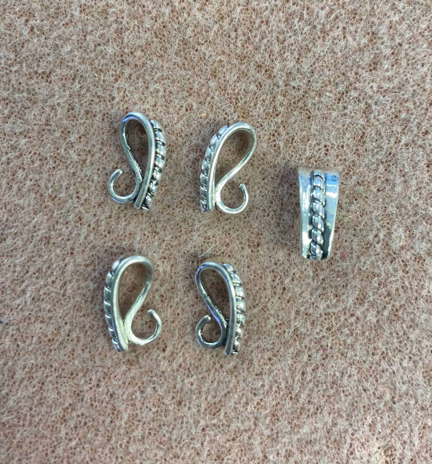 Looped Pinch Bails 12 x 5mm