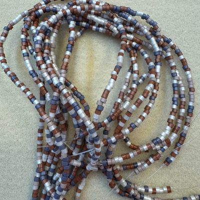 Lampwork Disc 2.5mm Beads Natural