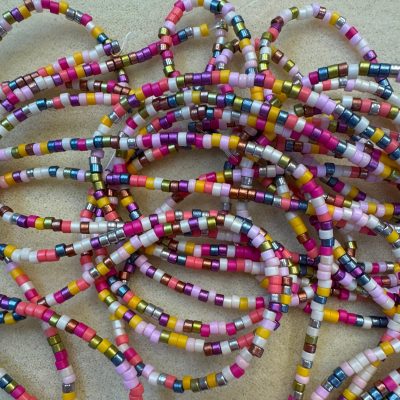 Lampwork Disc 2.5mm Beads Colourful