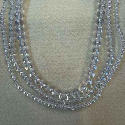 clear AB glass beads 4mm, 6mm and 8mm