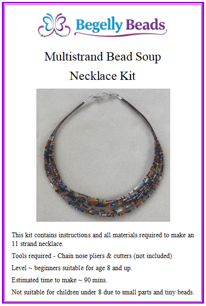 Multistrand bead soup necklace kit