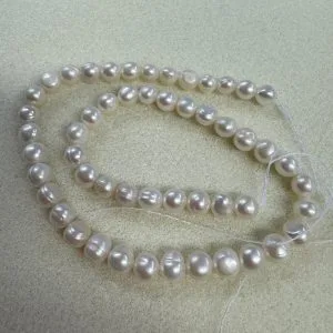 6mm freshwater pearls, creamy white
