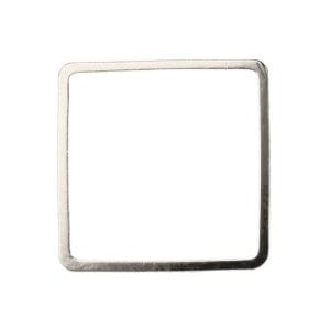 Silver Plated 20mm Square Bead Frame