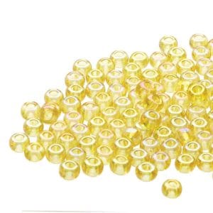 Czech yellow TR AB 11/0 seed beads
