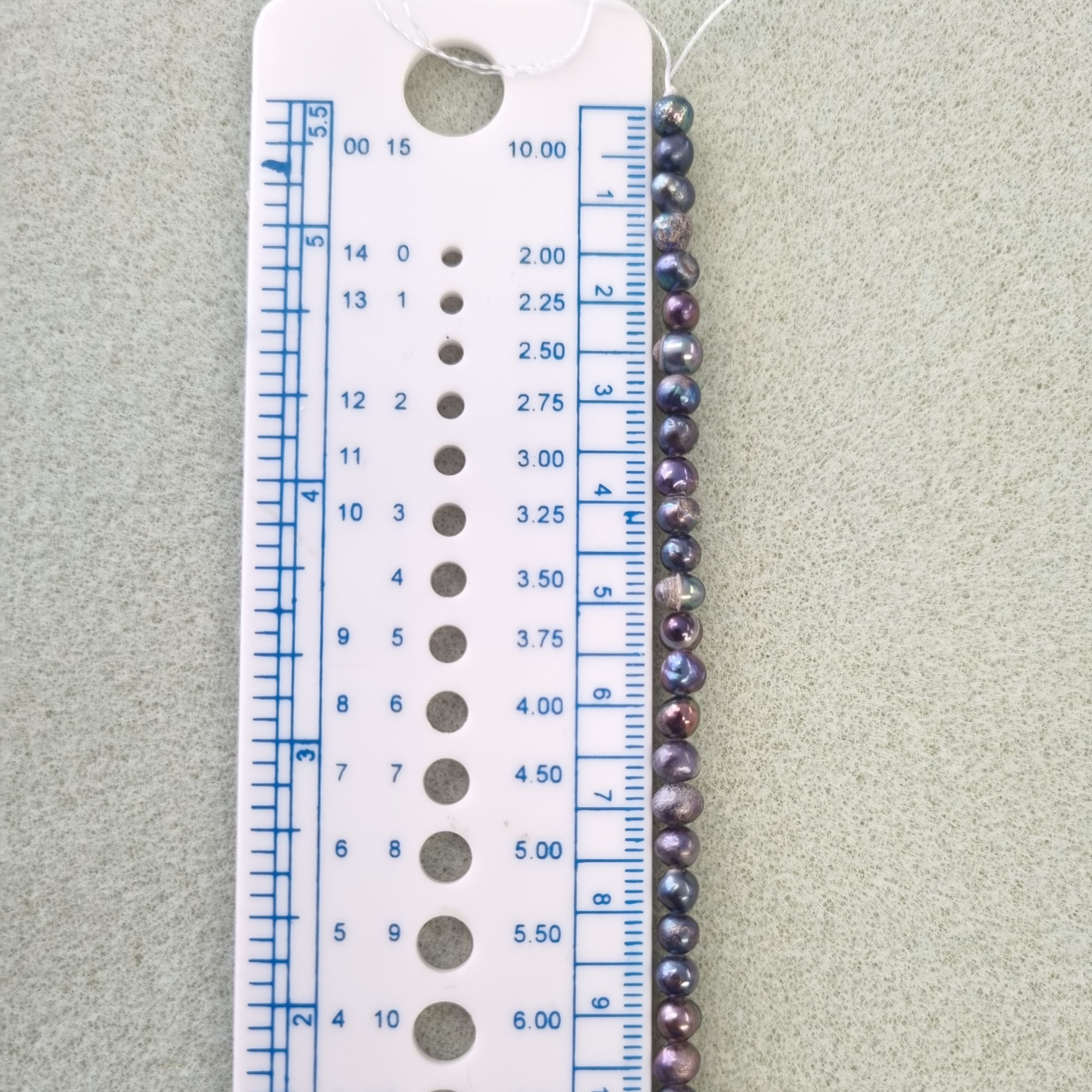 5mm Freshwater Pearls Dark Slate Grey - Image 2